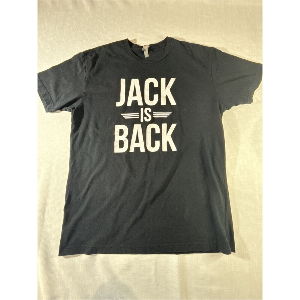 Men’s Black “Jack Is Back” T-Shirt Size Large